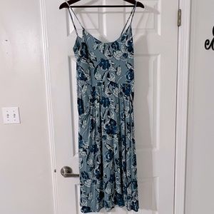 LOFT Floral Midi Dress